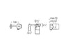 ROCA A5E3502CN0 NU Cuerpo Empotrable Negro Titanio