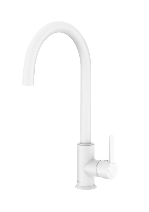 ROCA A5A7409B00 MENCIA Grifo Monomando Cocina Caño Giratorio Cold Start. Blanco Blanco Mate