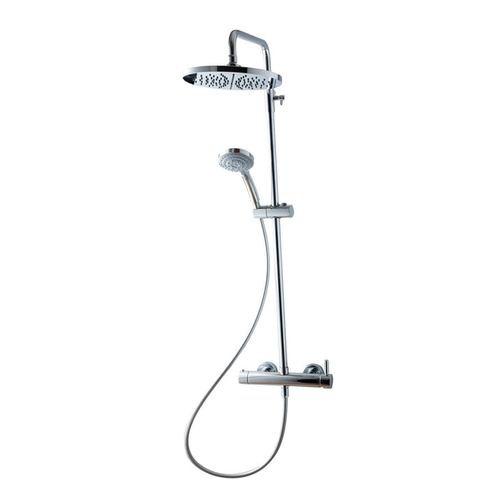 PRESTO 86450300 THEO CITY Columna Ducha Rociador 250 mm y Flexo PVC Cromo