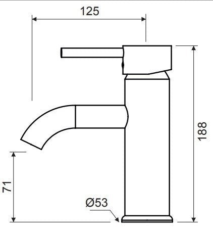 LLUVIBATH CS00112 CRONOS Grifo Lavabo Cromo