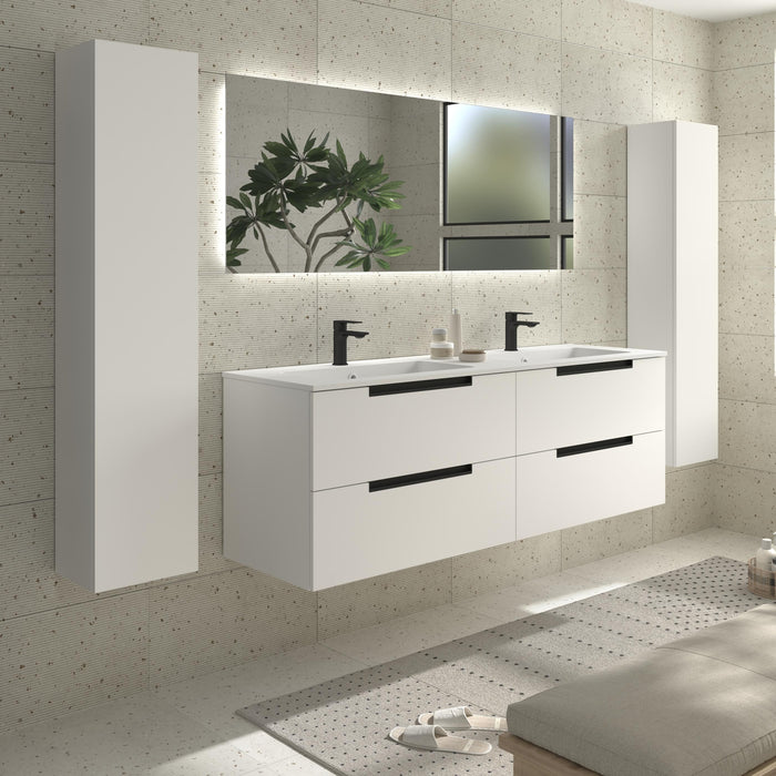 SALGAR 121988 LENI Mueble+Lavabo VILNA 160cm Blanco Mate
