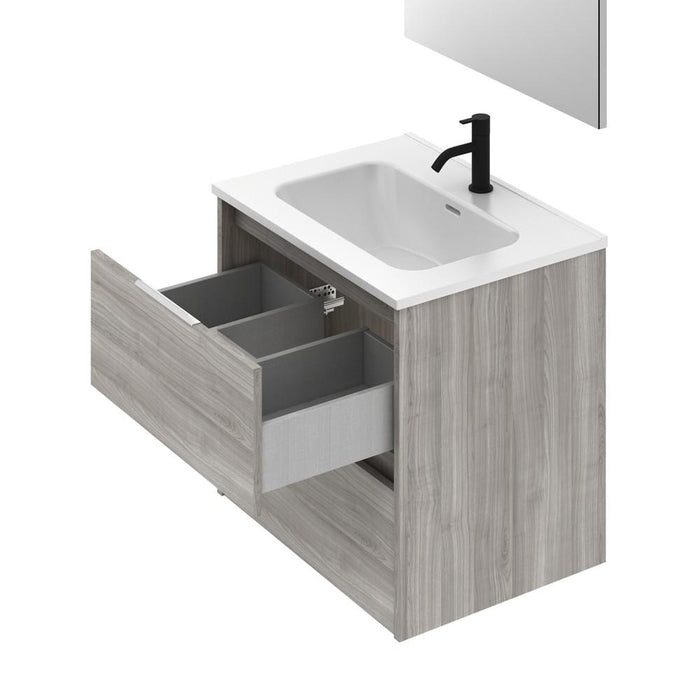 AMIZUVA C0073830 SUKI Conjunto Completo 2 Cajones 60 Gris Arenado