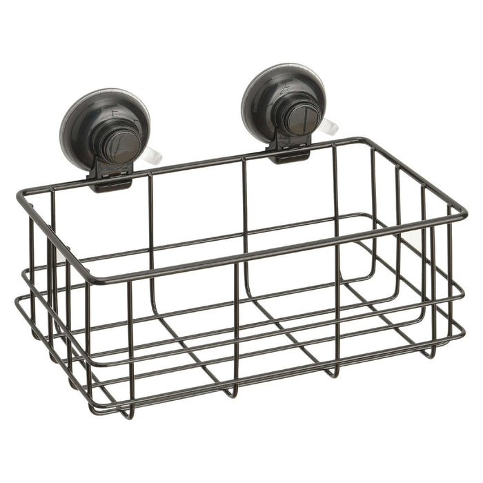 GEDY HO181400100 Porta Objetos Rectangular Ventosa Negro Mate