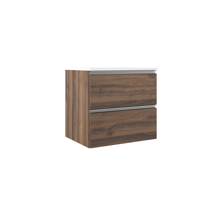 VISOBATH GRANADA Conjunto Completo Mueble de Baño Suspendido 2 Cajones Color Valenti Tirador Aluminio