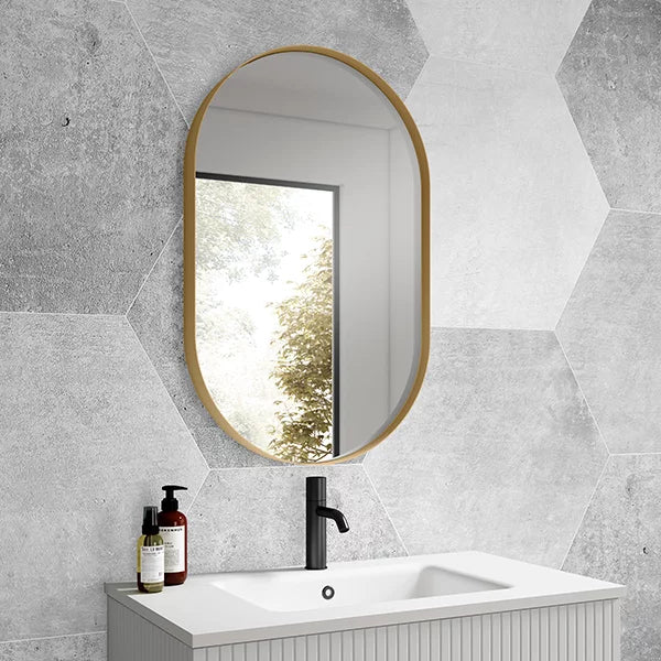 VISOBATH 73490 LOIRA Espejo Color Oro Con Luz Led