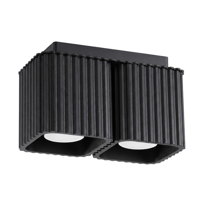 SOLLUX SL.3044 Lámpara De Techo Riff 2 Negra Gu10