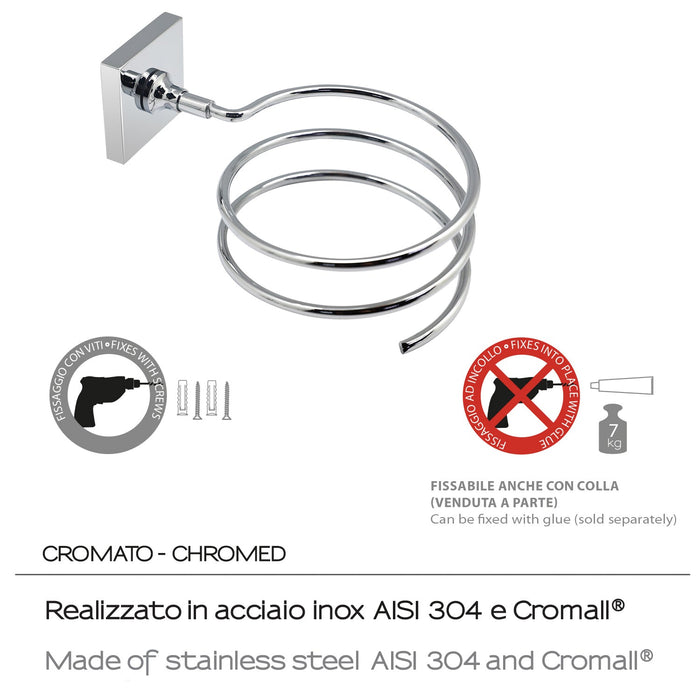 GEDY FJ551300100 FUJI Soporte Para Secador Cromo