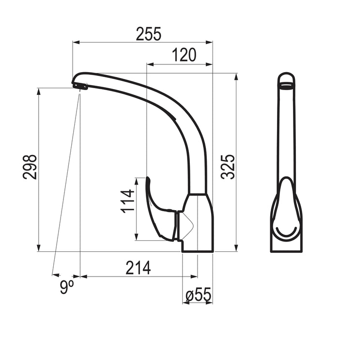 PRESTO 814856100 Alfa cocina Cromo mate