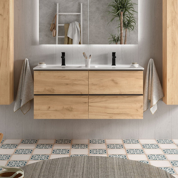 SALGAR NABUA Mueble de Baño con Lavabo 120 cm Roble