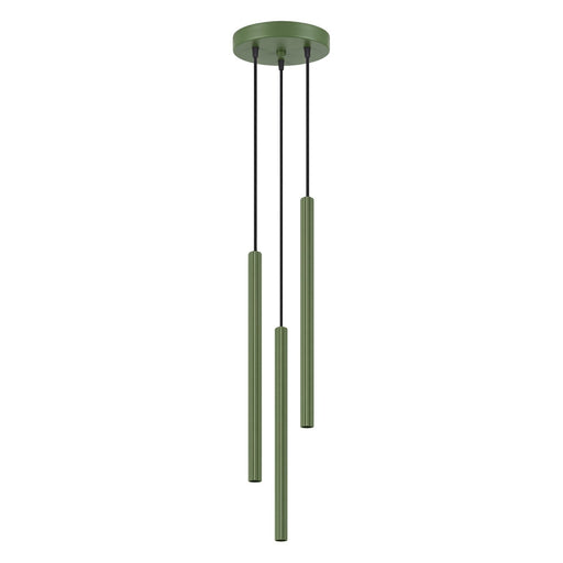 SOLLUX SL.2050 Lámpara Colgante Arche 3P Verde Oliva