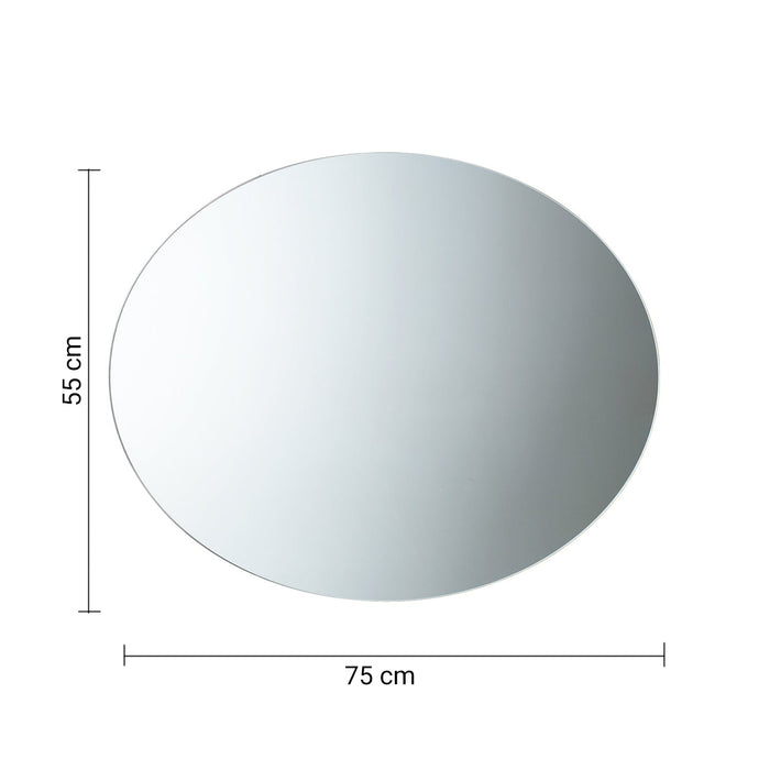 GEDY 25750000000 Espejo Ovalado Reversible 55X75 cm