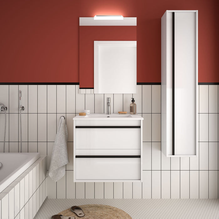 SALGAR ATTILA Conjunto Mueble de Baño Completo Blanco Mate