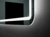 LEDIMEX GREC013/100 GRECIA Espejo LED Cuadrado Canto Redondeado Luz Frontal Cromo 100x80 cm