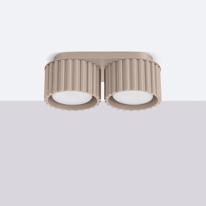 SOLLUX SL.1818 AURA Lámpara De Techo 2 Taupe Gx53