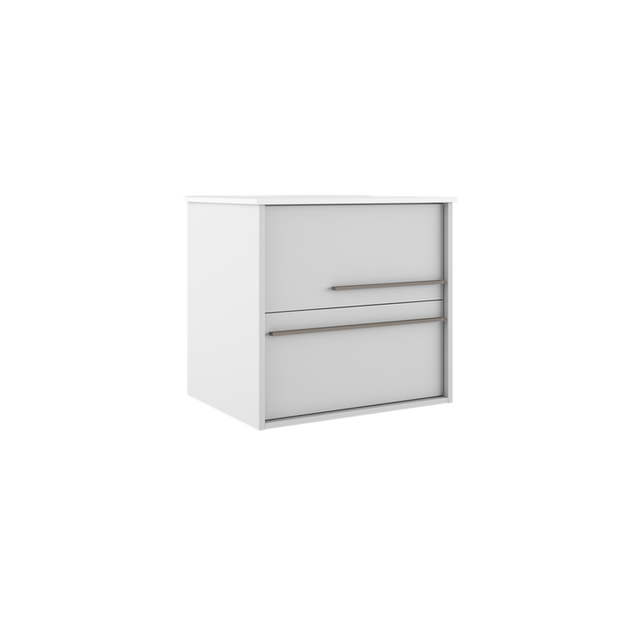 VISOBATH AQUA Mueble de Baño con Lavabo Color Blanco Ada Mate Tirador Quarzo