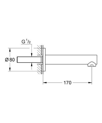 GROHE 13 280 001 CONCETTO New Caño Bañera
