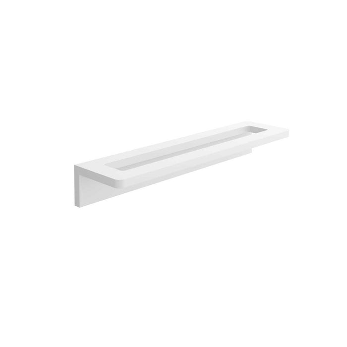SALGAR 24731 SOLID SURFACE Repisa Toallero Adhesivo 80 cm Blanco