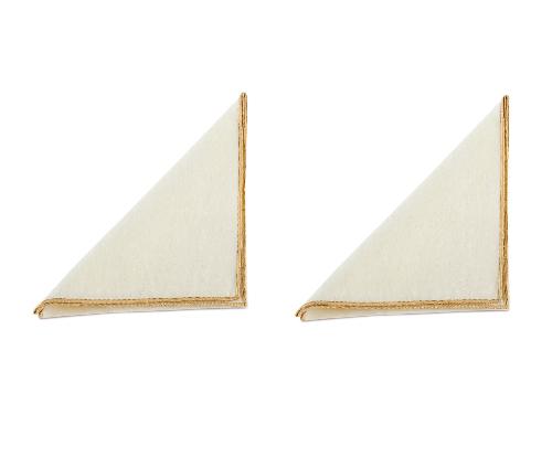ANDREA HOUSE MS22017 Set 2 Servilletas Marfil 40X40Cm