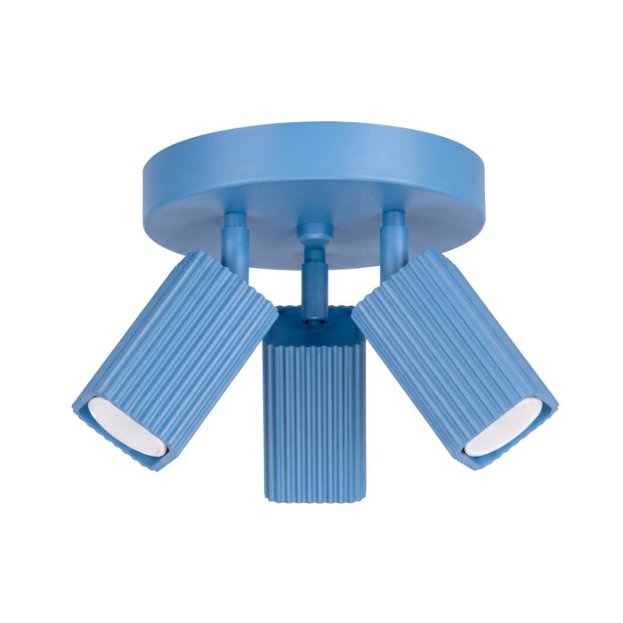 SOLLUX SL.3292 Lámpara De Techo Rayo 3P Azul Celeste
