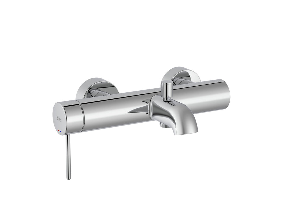 ROCA A5A023FC00 NU Grifo Monomando para Baño-Ducha con Inversor Automático Maneta Pin Cromo