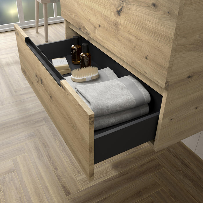 SALGAR LENI Mueble+Lavabo LISBOA Color Roble