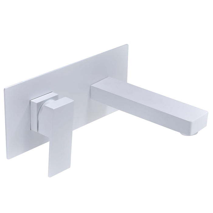 IMEX GLE020/BL SUIZA Grifo de Lavabo Empotrado Blanco Mate