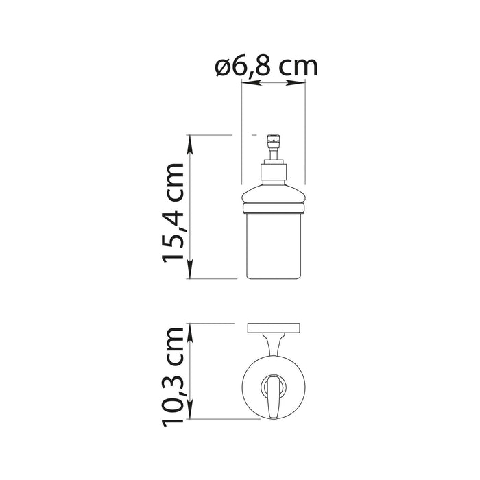 GEDY FP811400100 Dosificador Negro Mate