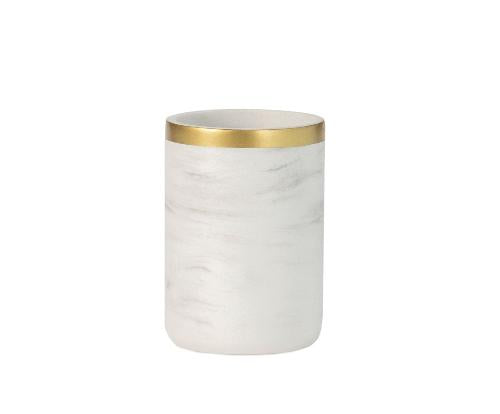ANDREA HOUSE BA72073 Portacepillo Resina Marmolizado