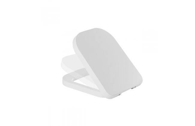 UNISAN 23431 LOOK Tapa Asiento Caída Amortiguada Blanco