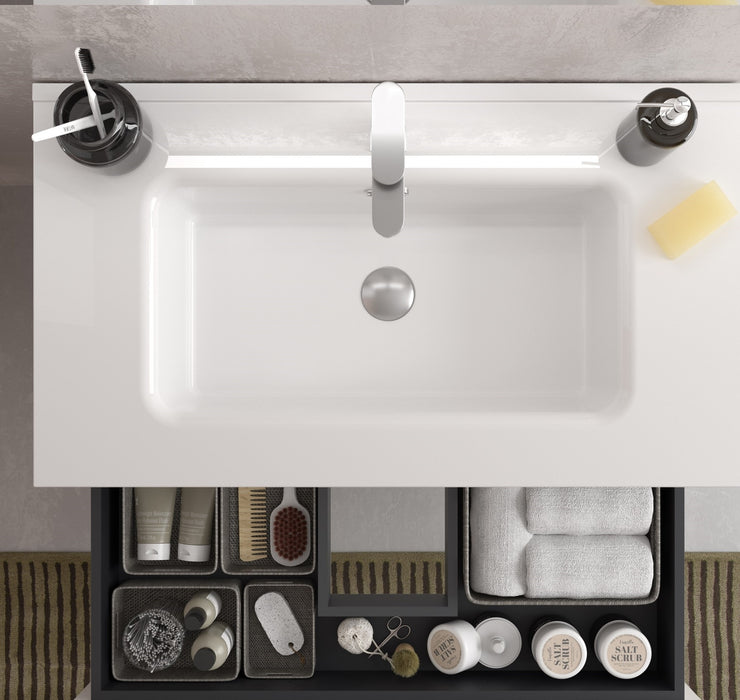 SALGAR BEQUIA Mueble 3C Lavabo Constanza 120 cm Blanco Mate