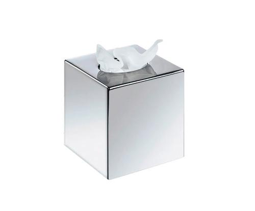 ANDREA HOUSE BA75096 Portapañuelos Inox 12,5X12,5X13 Cm