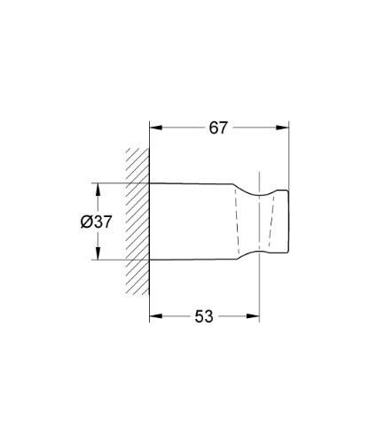 GROHE 27 056 000 Soporte mural fijo
