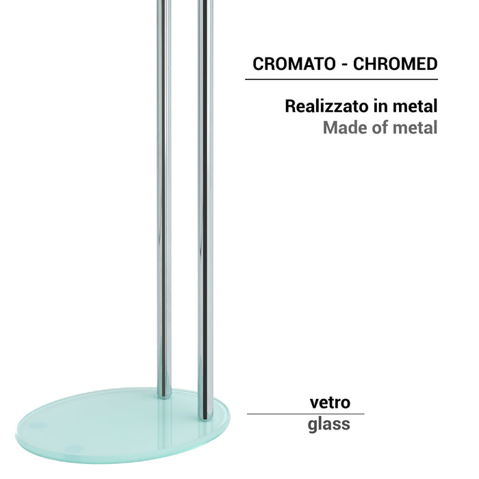 GEDY 12311300000 GOLIA Toallero y Columna De Pie Cromo