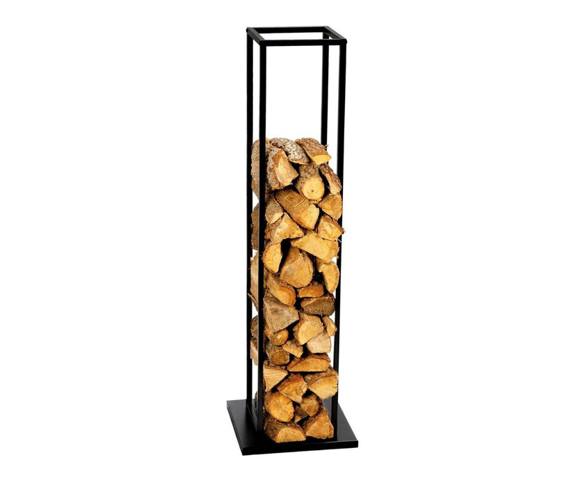 ANDREA HOUSE AX71533 Leñero Metal Negro 33x33x115 CM