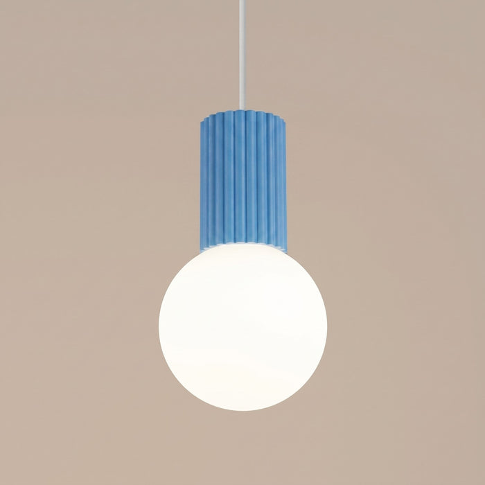 SOLLUX SL.2402 Lámpara Colgante Halo 1 Azul Claro