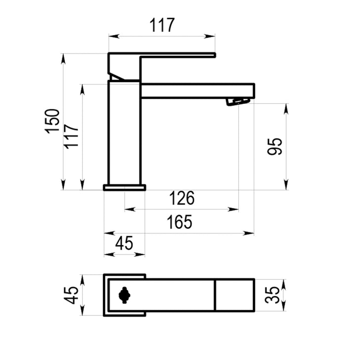 PRESTO 5255011 Nitro Plus lavabo Blanco