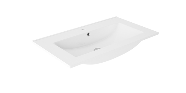 VISOBATH AQUA Mueble de Baño con Lavabo Color Blanco Ada Mate Tirador Quarzo