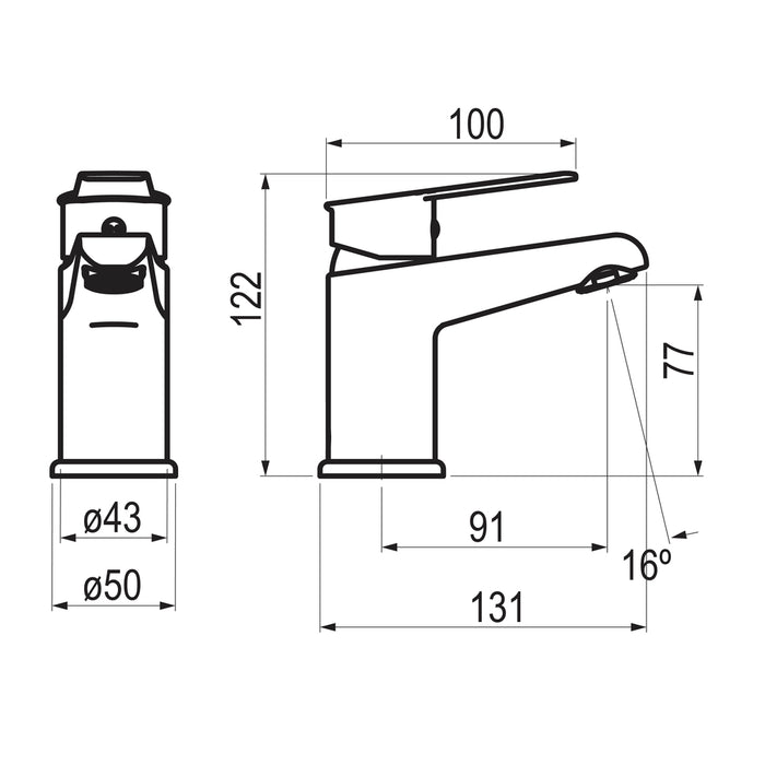 PRESTO 7125000 Albos lavabo Cromo