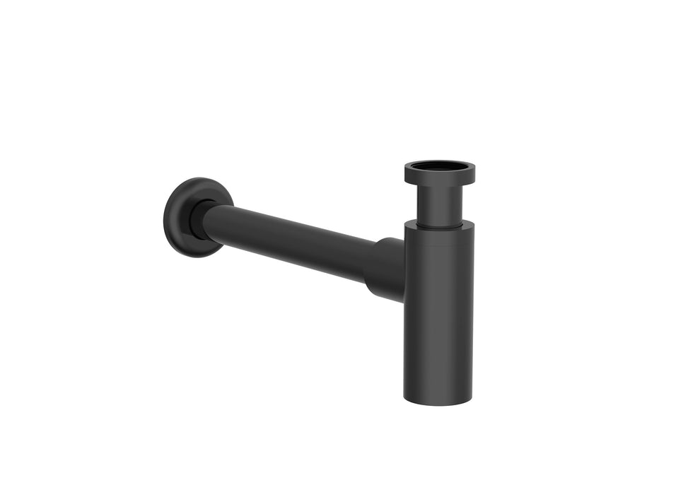 ROCA A5064070NB AQUA Basic Sifón Mural Cilíndrico de 1 1/4" Lavabo Tubo de 300 Mm Negro Mate