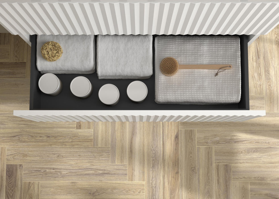 SALGAR 121752 KIRA Mueble+Lavabo VILNA 160cm Blanco Mate