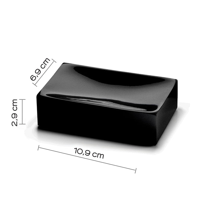 GEDY SF111400300 SOFIA Jabonera Negro Mate