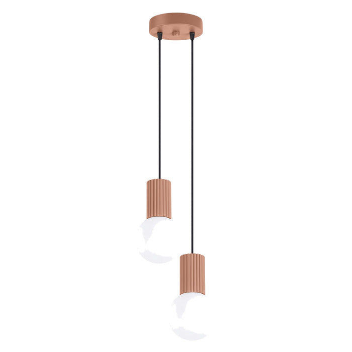 SOLLUX SL.1976 Lámpara Colgante Halo 2P Mocca