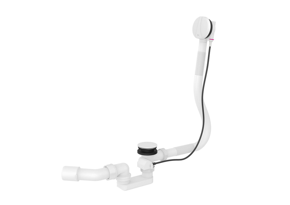 ROCA A50640460A AQUA Conjunto Desagüe Automático Ø 52 Mm para Bañeras con Sifón Blanco Brillo