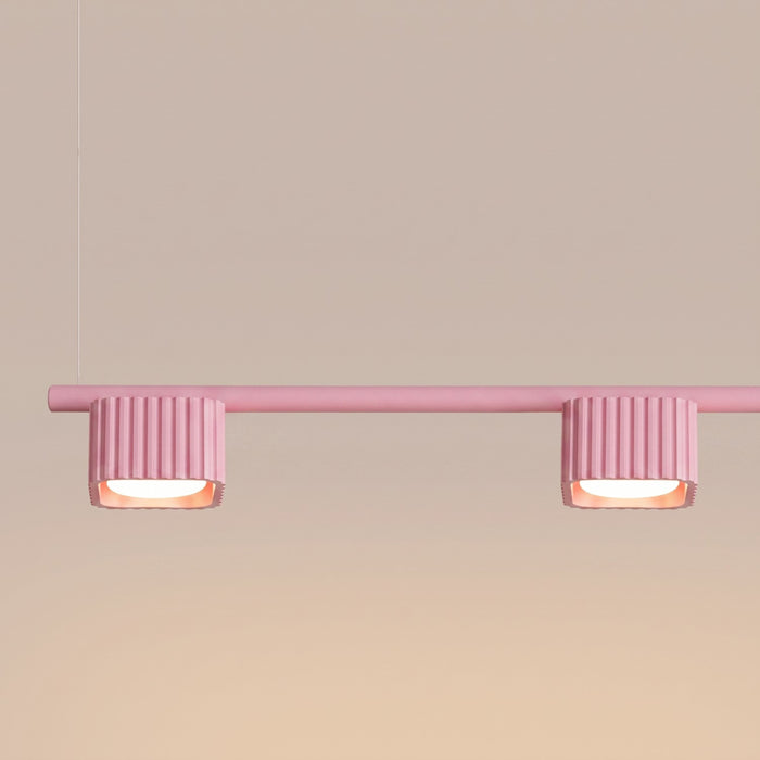 SOLLUX SL.3104 Lámpara De Araña Riff 4 Rosa Gx53