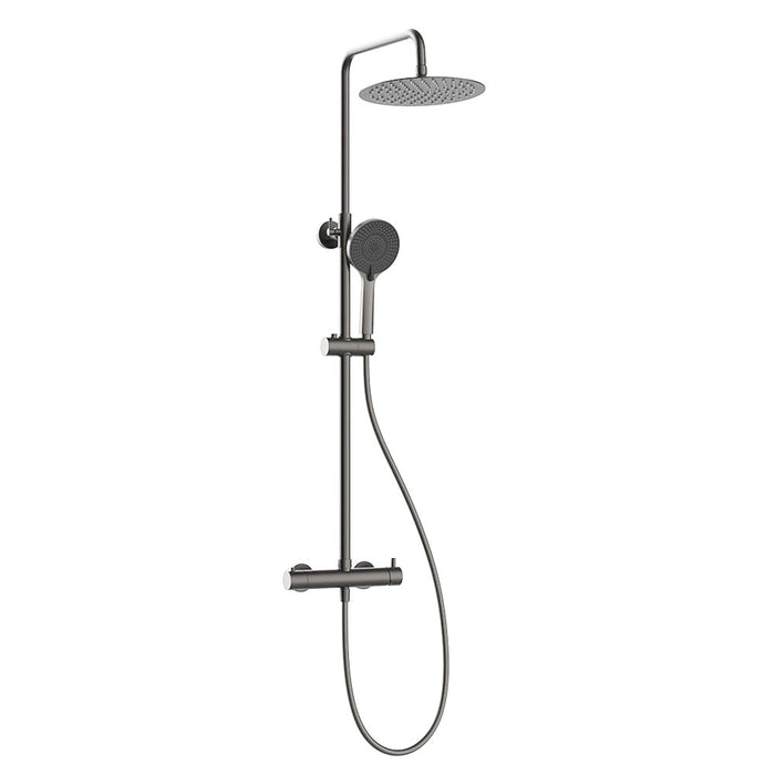 LLAVISAN L129524 ROUND GUN Columna Monomando Metal T 2 Vias