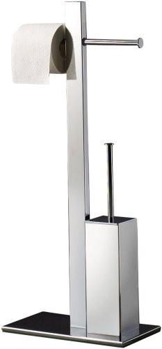 GEDY 76321300000 BRIDGE Columna/Portarollo Doble/Escobilla