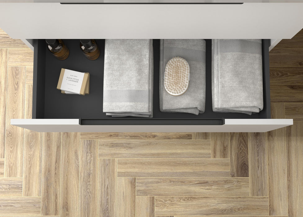 SALGAR 121984 LENI Mueble+Lavabo TOSCANA 2 Senos 140cm Blanco Mate