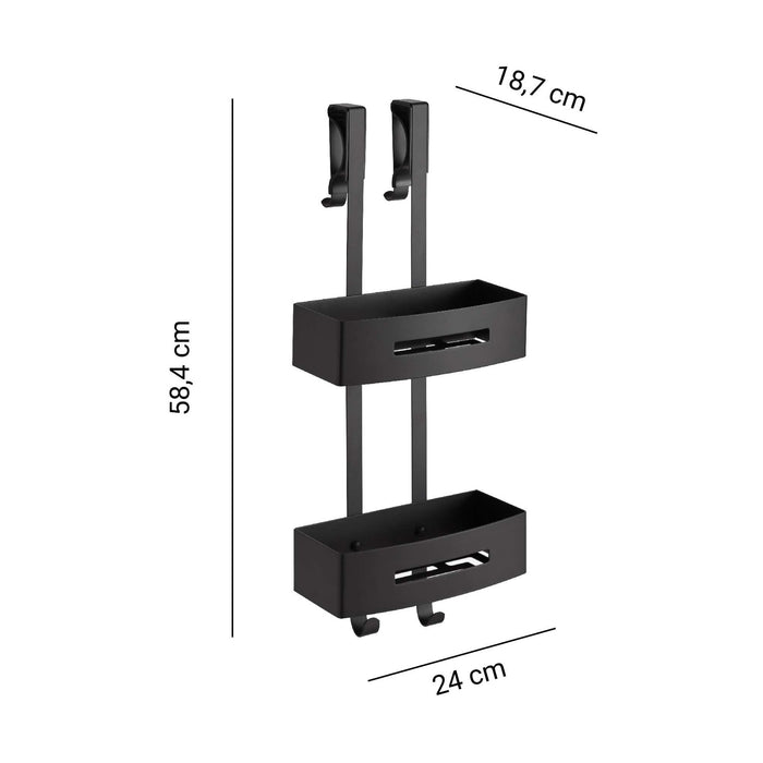 GEDY 24151400901 NERVA Esponjera Negro Mate