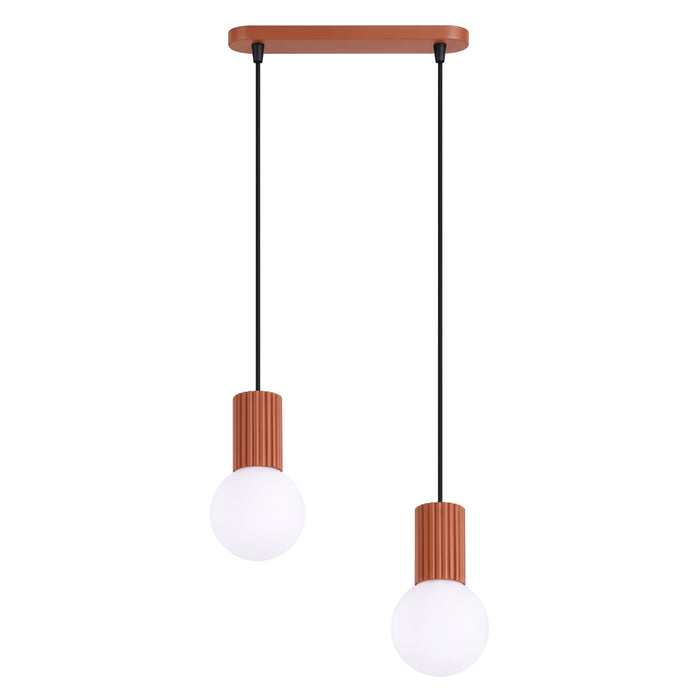 SOLLUX SL.1986 Lámpara Colgante Halo 2L Mocca