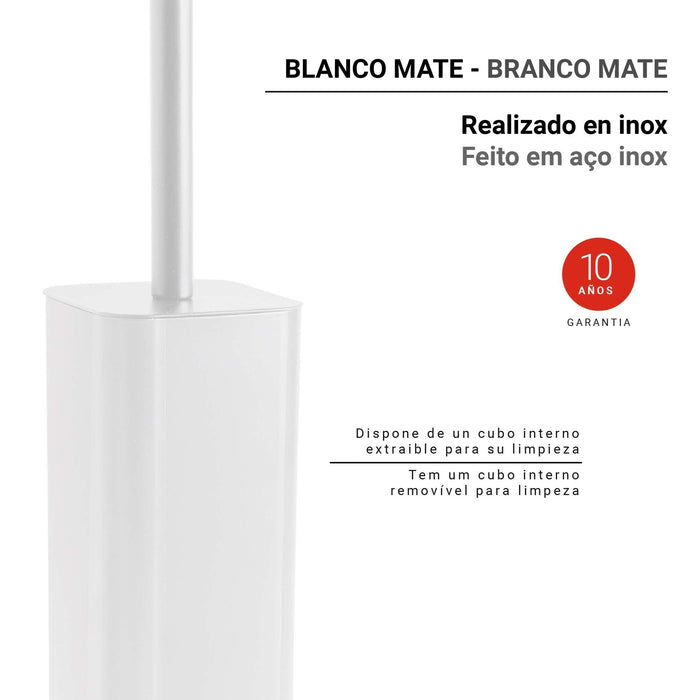 GEDY 13340200000 JACK Escobillero Blanco Mate